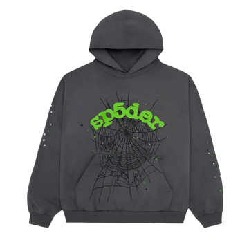 Sp5der Hoodie Grey/Green