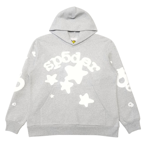 Sp5der Hoodie Grey Star