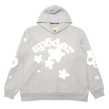 Sp5der Hoodie Grey Star