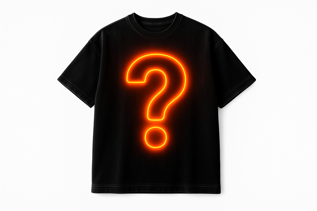 DripHeavenBg Mystery Tee - Orange Question Mark