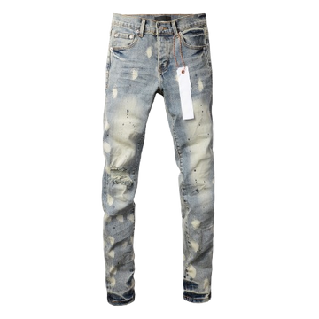 Purple Jeans-White/Blue